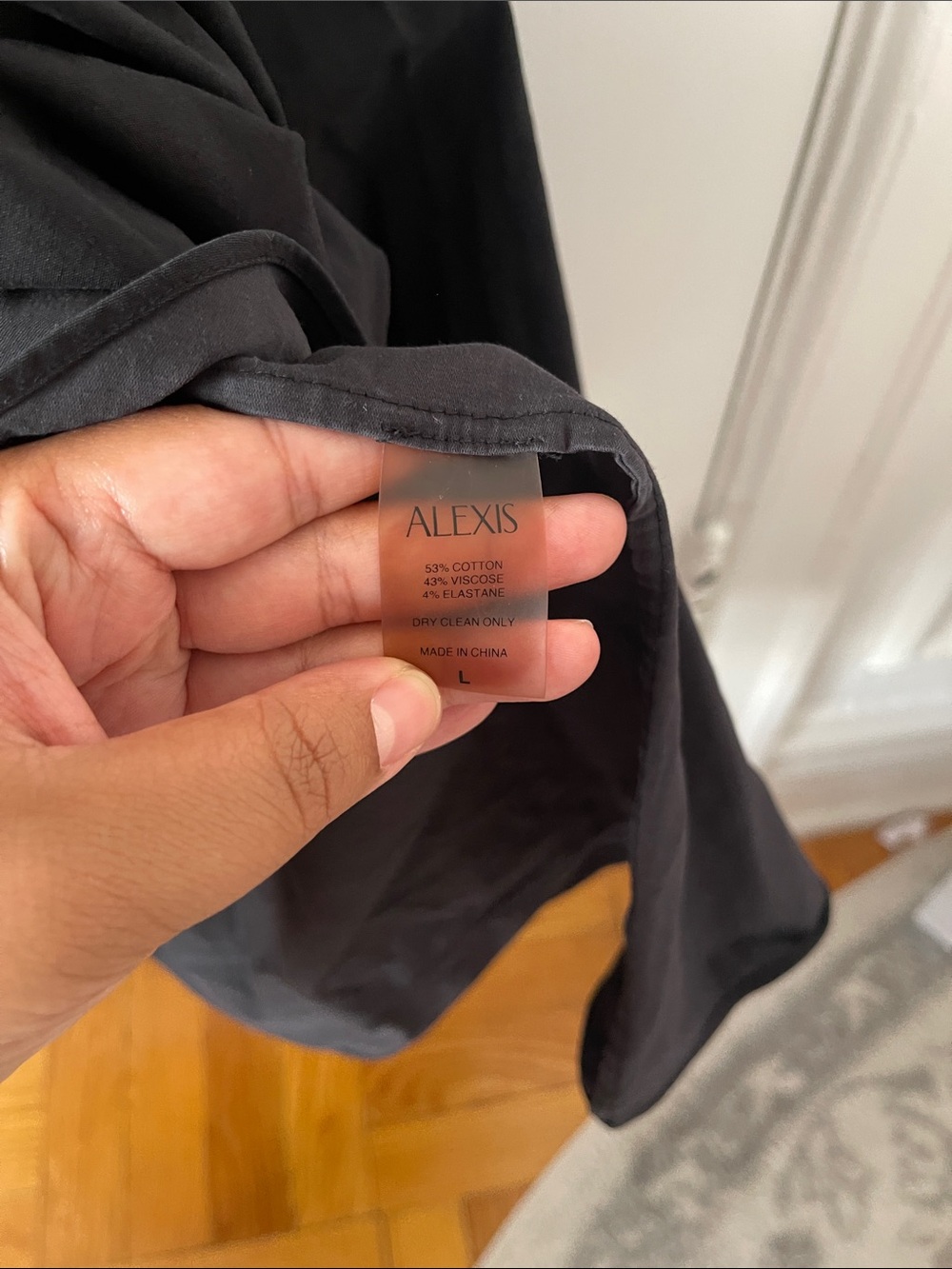 Alexis Jaden Black Belted V-Neck Maxi Dress - Picture 10 of 12